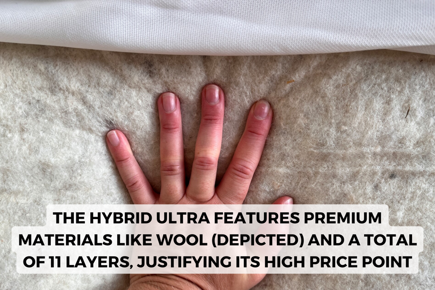 simba hybrid ultra mattress wool layer